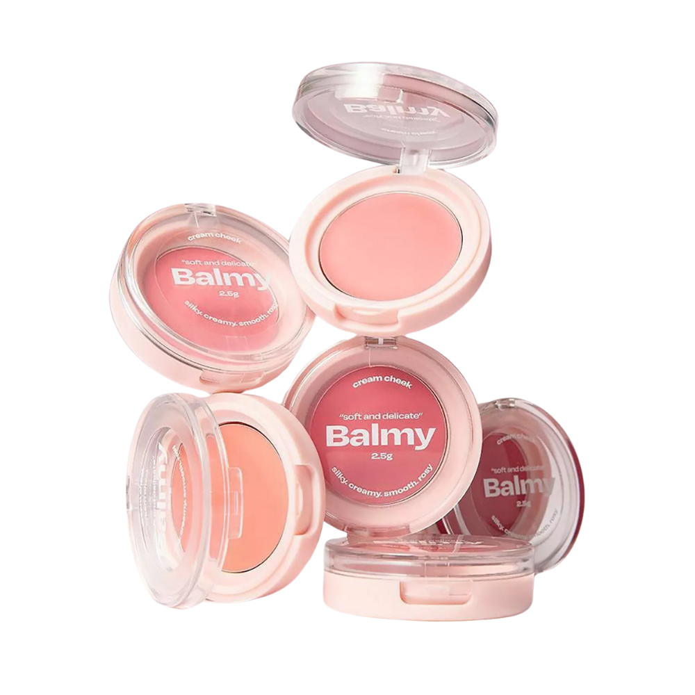 Alternative Stereo Balmy Cream Cheek Blush - 7 Natural Shades (2.5g) | Long-Lasting & Buildable Formula for Everyday Makeup & Special Occasions