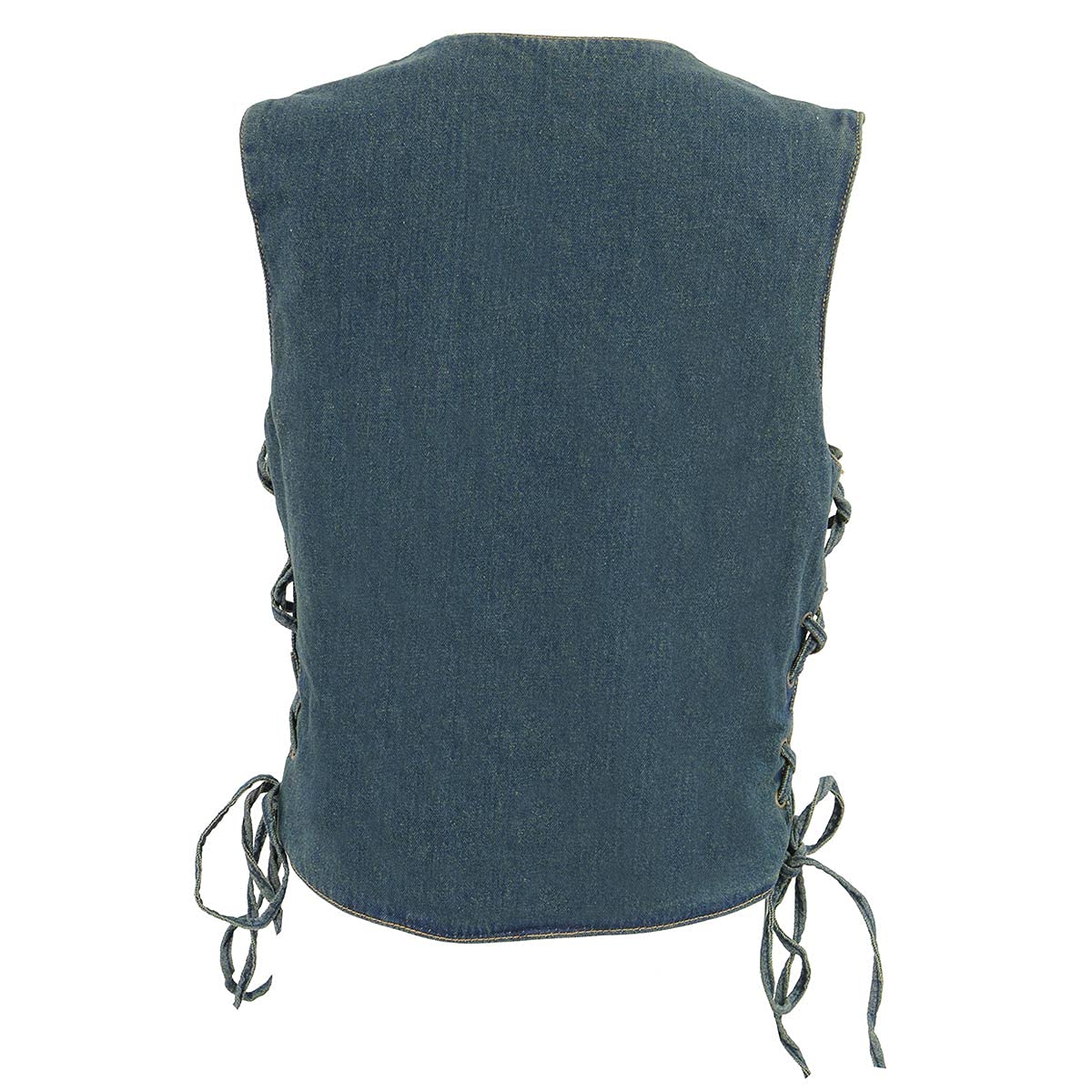 Milwaukee Leather Women's Premium Denim Motorcycle Vest for Bikers | MDL - Medium | Perfect for Harley Davidson Rides & Outdoor Adventures