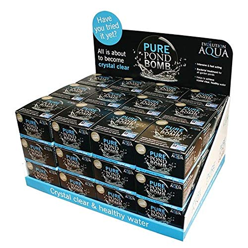 PONDBOMB36 Evolution Aqua Pure Pond Bomb 36 Pack - Water Clarifier for Koi Ponds, Fish Tanks & Garden Water Features | Removes Algae & Improves Water Quality