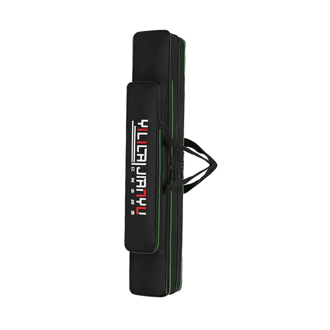 **Yshdavzhe 3-Layer Portable Folding Fishing Bag - Waterproof Tackle Storage Case for Rods & Reels - Ideal for Travel, Camping & Outdoor Fishing Trips**
