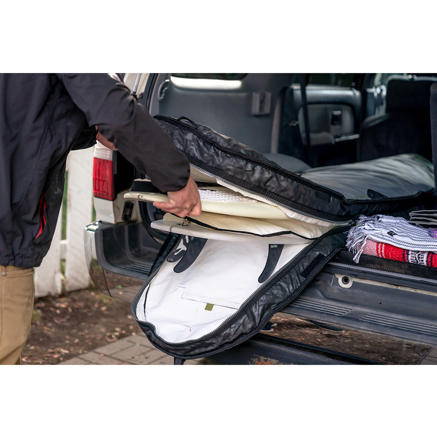 **Rhino Pro Lite Board Bag - Premium Travel Surfboard Bag for Shortboards 6'0 to 6'6 (Holds 1-2 Boards) - Perfect for Surf Trips & Air Travel**