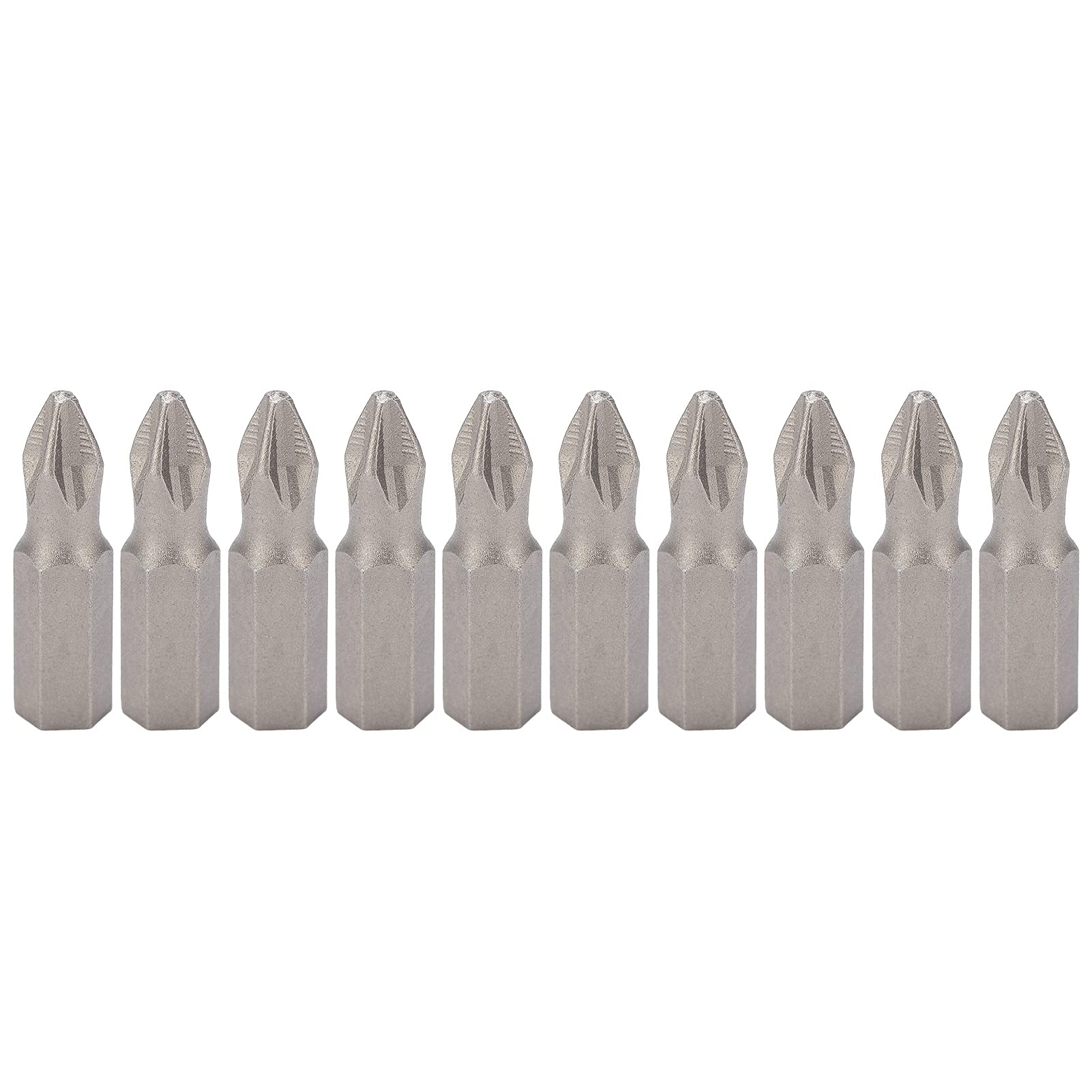 Premium S2 Alloy Steel Magnetic Screwdriver Bits Set - 10Pcs 25mm Cross Phillips Bits for Rechargeable Drills, Electric & Hand Drills | Non-Slip Grip | Ideal for DIY Projects, Home Repairs & Professional Construction Work