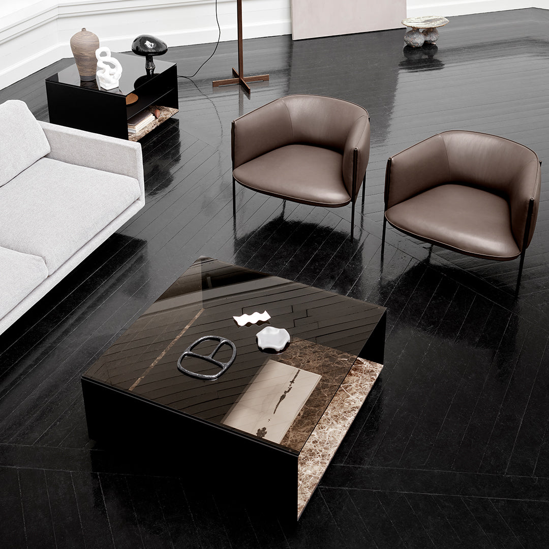 Modern Glass Top Expose Coffee Table - Stylish Living Room Centerpiece for Home Decor & Entertaining