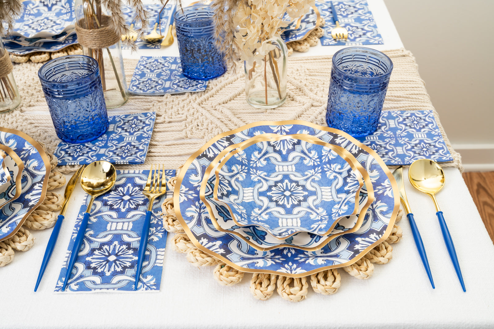 Moroccan Nights Themed Cocktail Napkins - 20 Pack | Elegant Party Decor for Weddings, Bridal Showers & Special Events