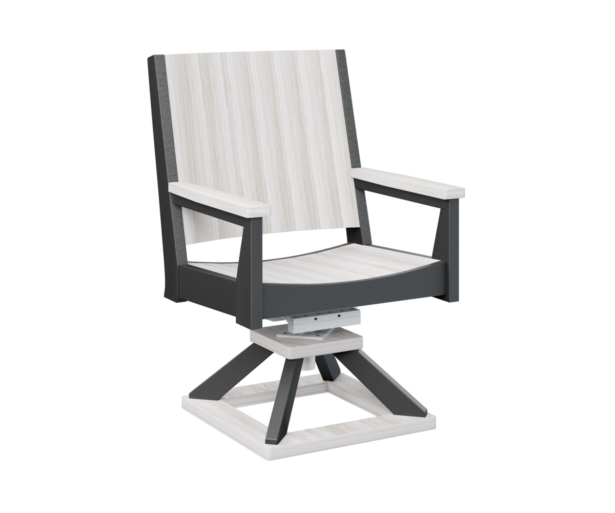 Berlin Gardens Mayhew Swivel Rocker Dining Chair - Comfortable Patio & Outdoor Seating for Restaurants, Gardens, and Decks