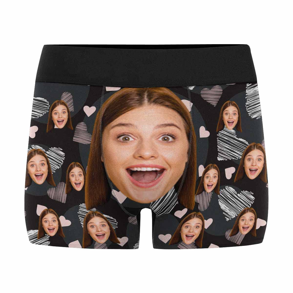 Custom Funny Men's Underwear with Girlfriend Face - Personalized Boxer Briefs for Valentine's Gifts - Romantic Couple Underwear for Boyfriend & Anniversary Present - Perfect for Surprise Gifts & Intimate Moments