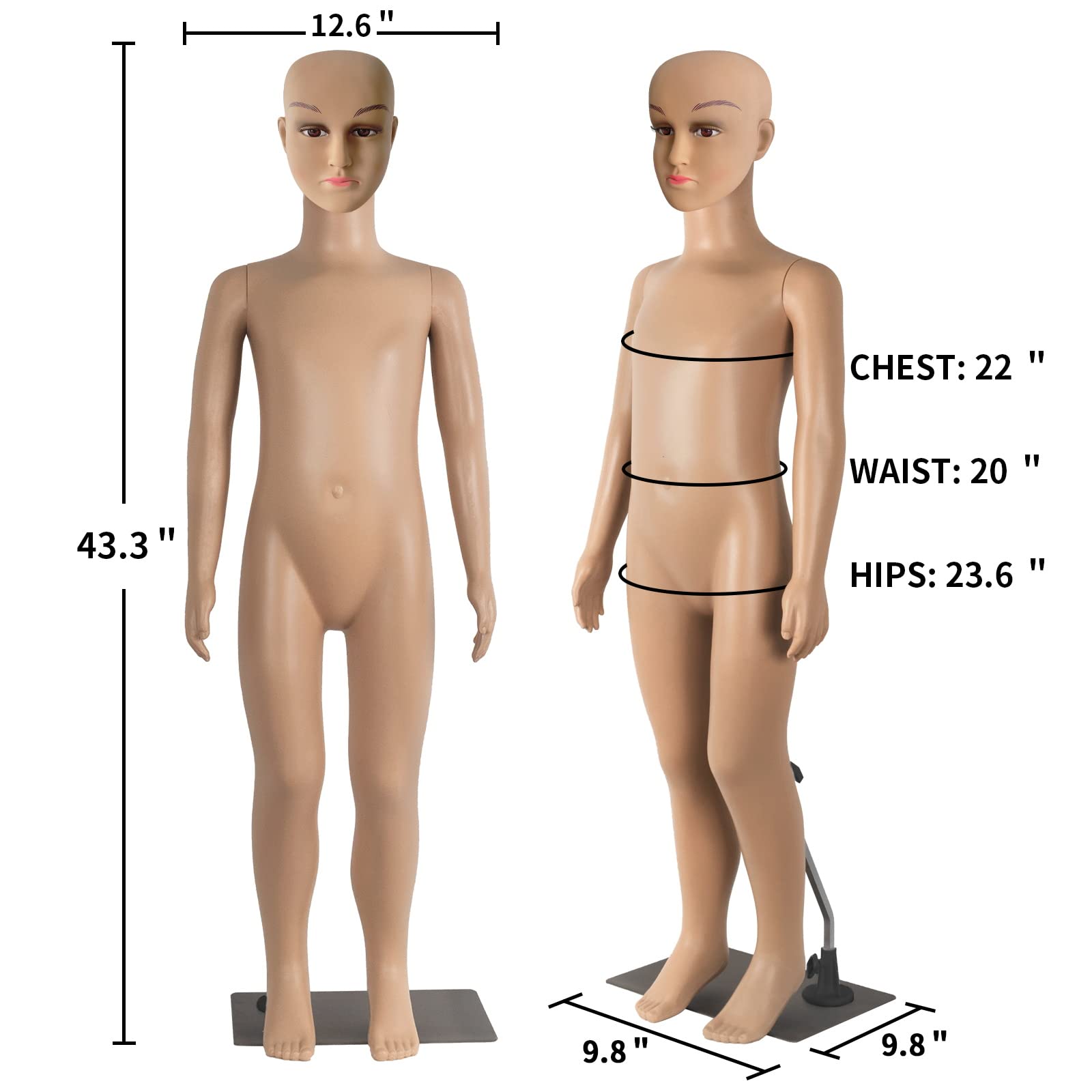Adjustable Child Mannequin 43.3