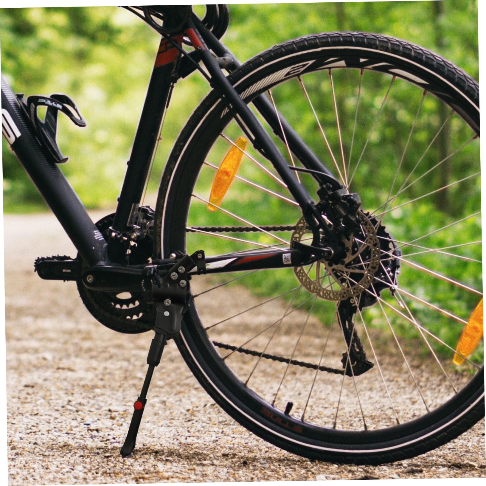 AUTSUPPL Heavy Duty Mountain Bike Kickstand - Durable Bicycle Stand for Easy Installation - Perfect for Home, Park, Trail & Outdoor Cycling Accessories