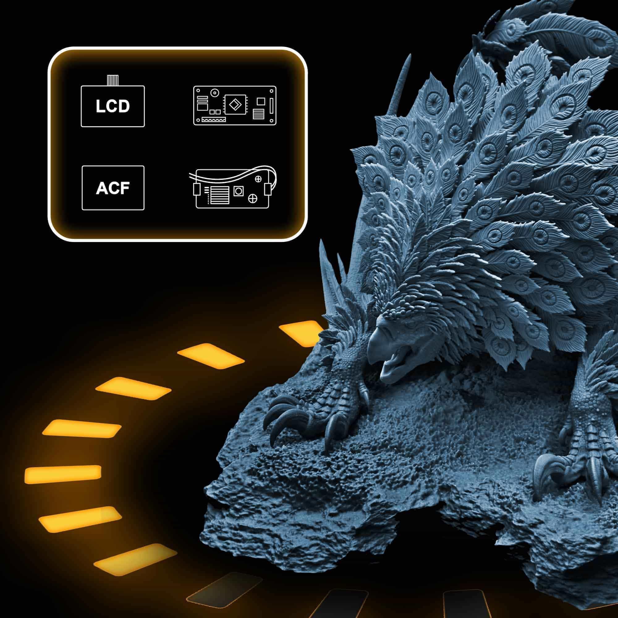 Phrozen 12K Upgrade Kit for Sonic Mighty 8K LCD Resin 3D Printer - High Resolution 12K Printing for Mass Production of Detailed 3D Models | Perfect for Miniatures, Jewelry Prototyping & Industrial Design