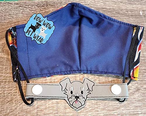 Schnauzer Ear Saver Mask Strap - Adjustable Ear Guard & Mask Holder for Comfortable Face Mask Extender - Perfect for Nurses, Teachers & Daily Use