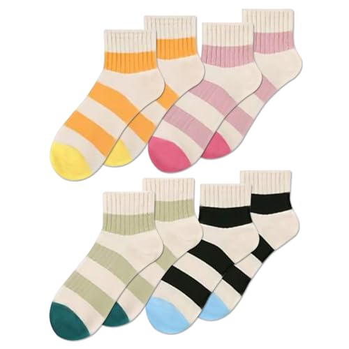 Colorful Wide Striped-4pack