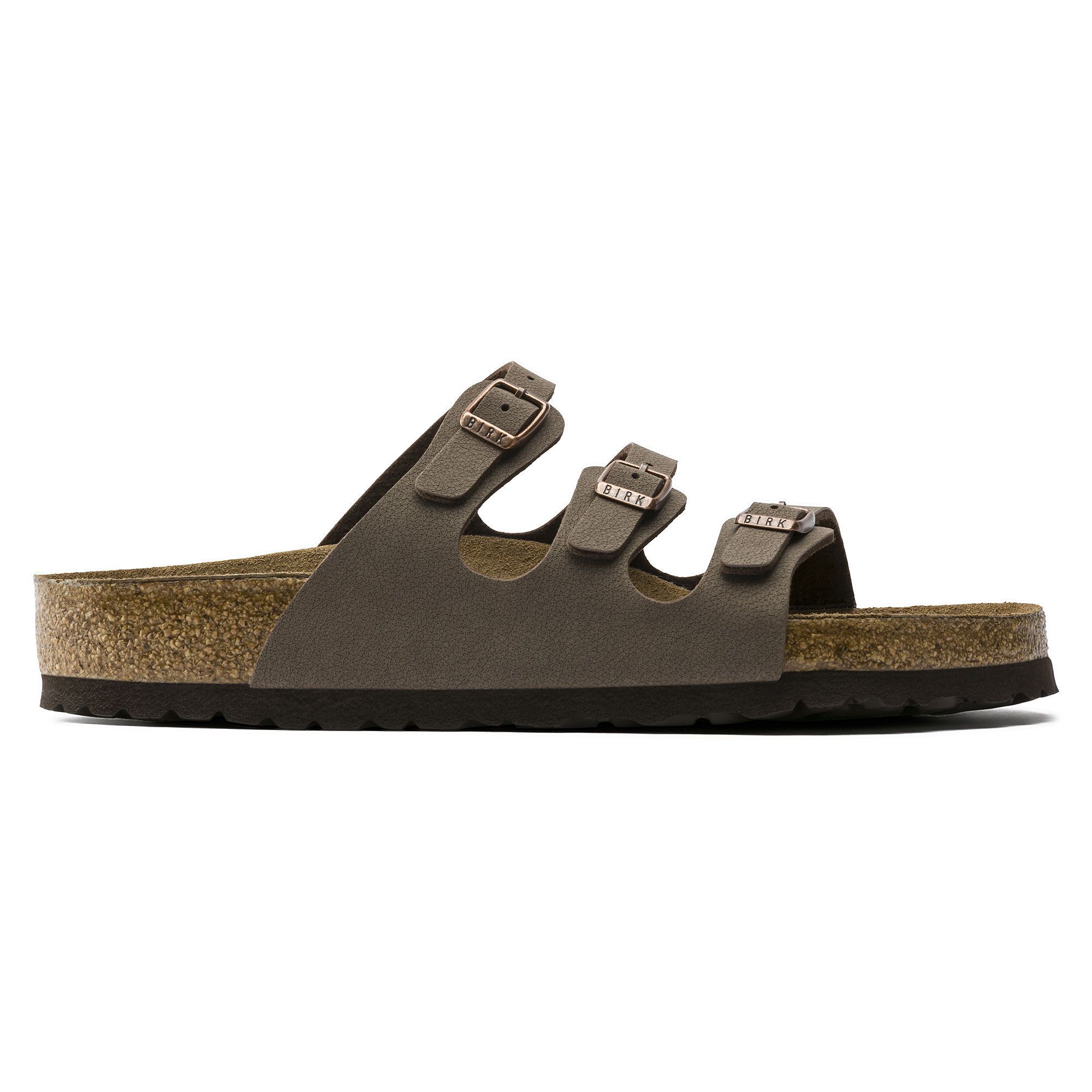 Birkenstock Florida Soft Footbed Sandals - Mocha Birkibuc - Unisex Comfort Shoes for Men & Women | Perfect for Casual Wear, Beach, Travel & Everyday Comfort
