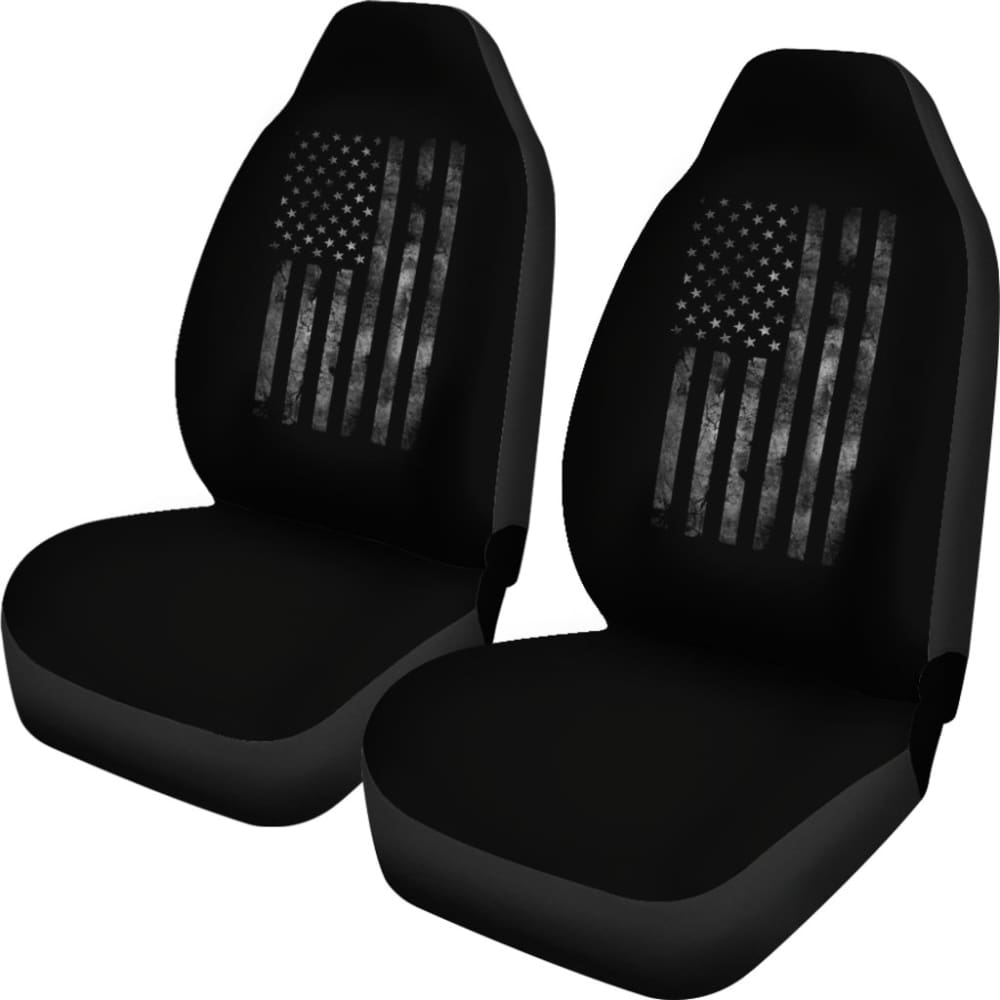 Premium American Flag Black Car Seat Covers - Durable & Stylish for Trucks, SUVs & Sedans - Perfect for Patriotic Drivers, Road Trips & Everyday Commute