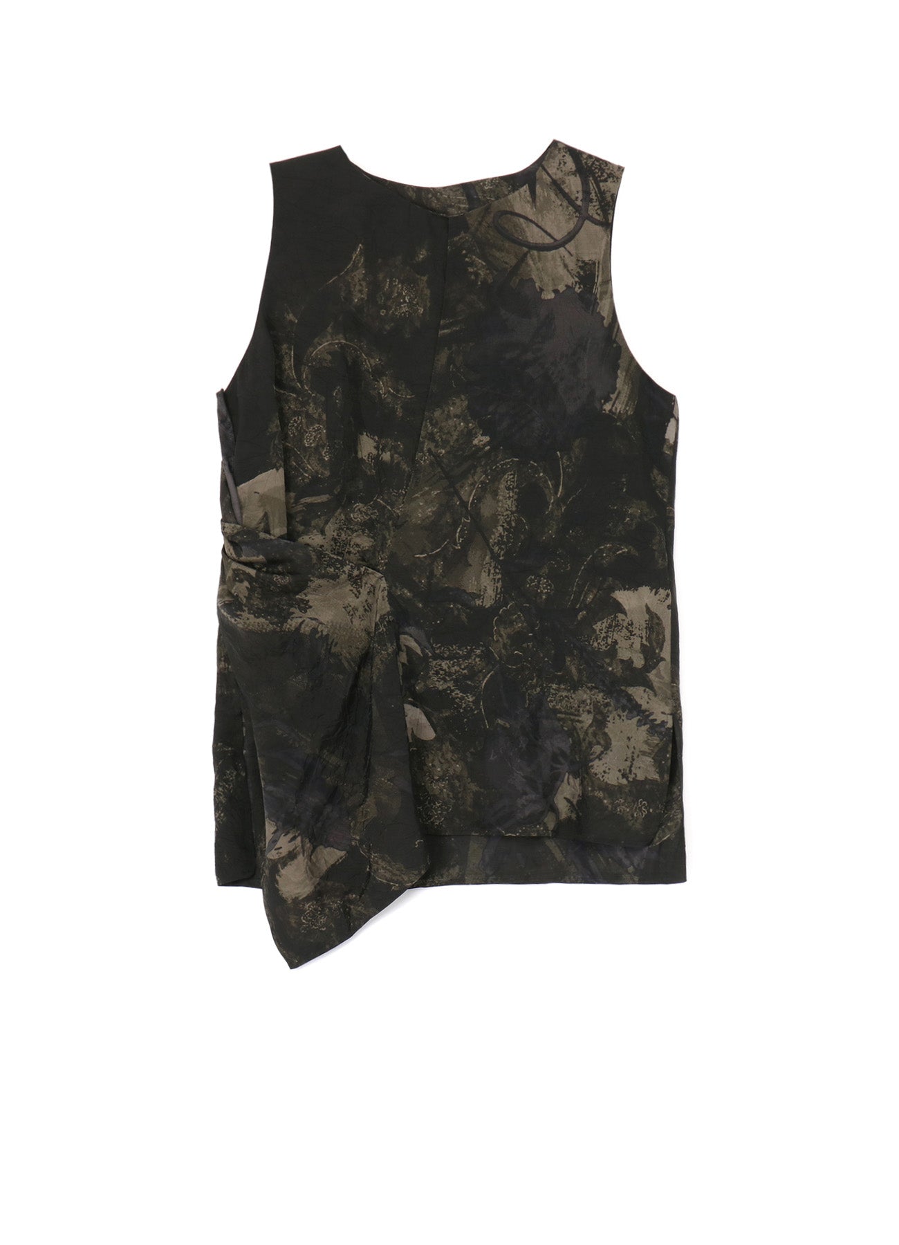 Stylish Cupro Twill Ethnic Flower Print Draped Blouse for Women | Boho Chic Summer Top | Perfect for Casual Outings, Beach Vacations & Festivals