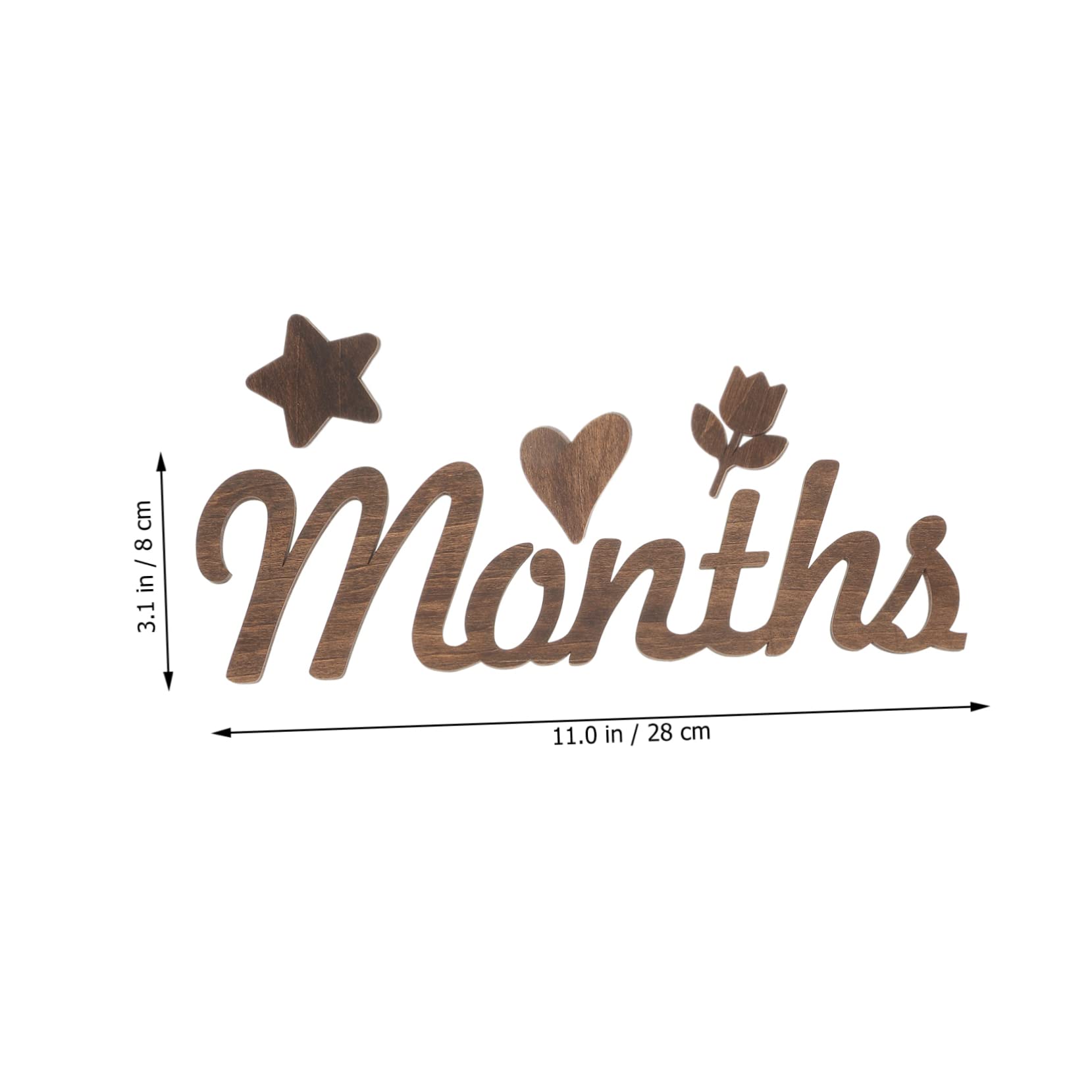 HEMOTON 2 Sets Personalized Baby Milestone Cards - Newborn Photo Props with Love & Wonderful Milestone Number Signs for Baby's First Year - Perfect for Monthly Photos, Birthday Parties & Nursery Decor