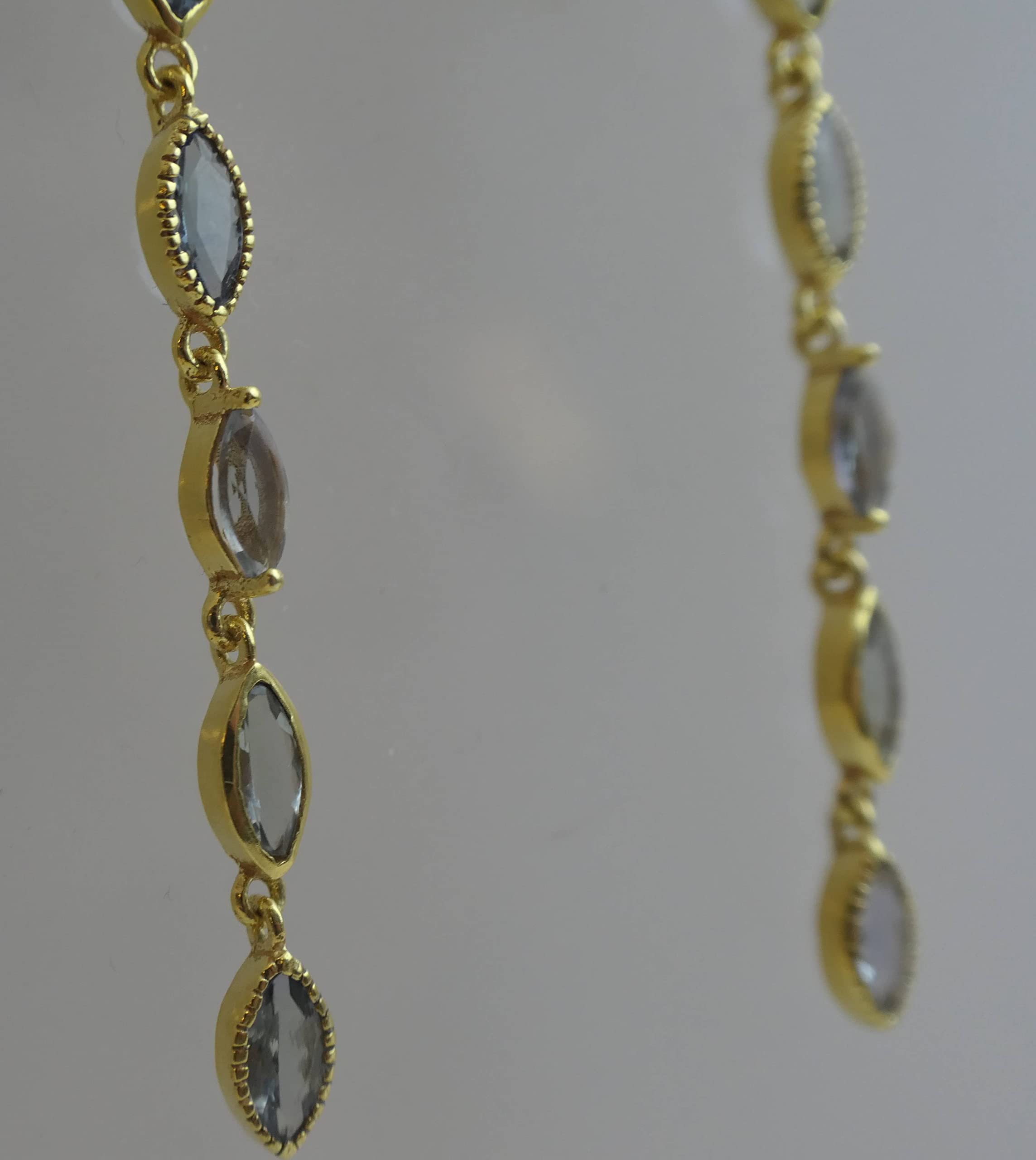Handmade Tanzanite Gold Plated Sterling Silver Earrings - Natural Gemstone Jewelry Gift for Women | Perfect for Birthday, Wedding, Bridesmaid & BFF Gifts | Elegant Everyday Wear & Special Occasions