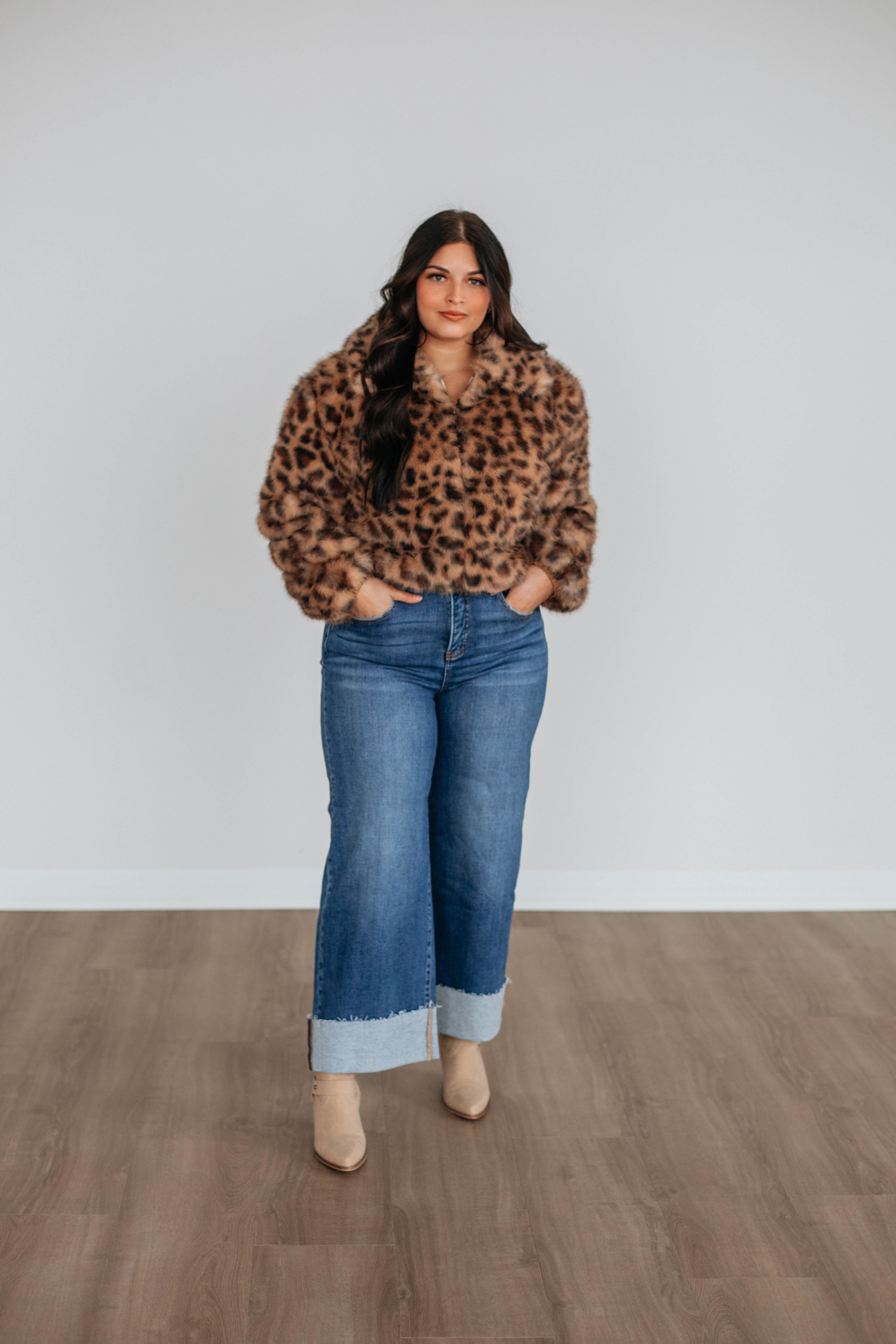 Chevelle Faux Fur Jacket Women's Winter Coat - Soft Plush Warm Outerwear for Cold Weather | Fashionable Cozy Jacket for Streetwear, Dating & Night Out