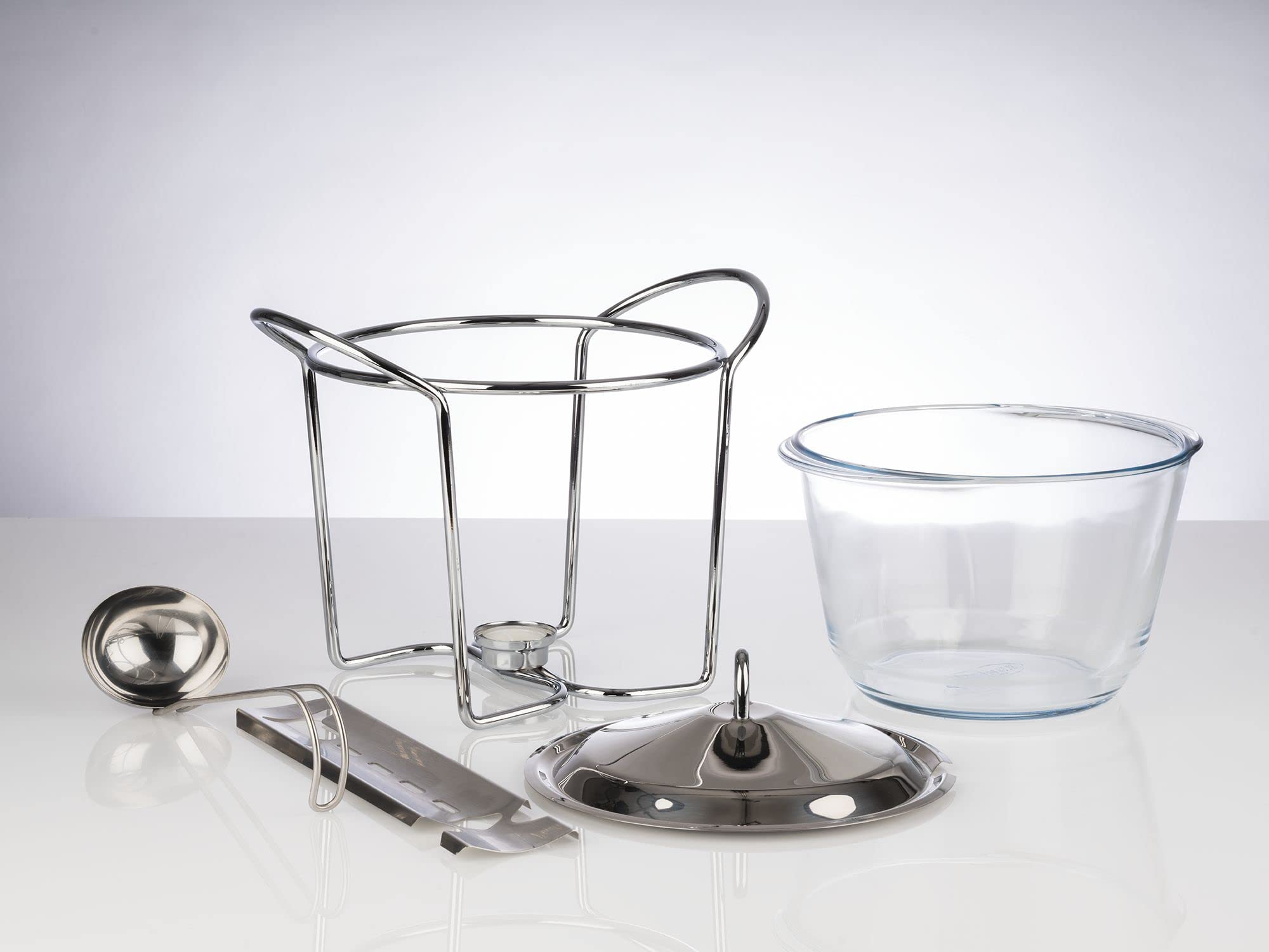 APS 5-Piece Hot Pot Set for Fondue & Mulled Wine - Perfect for Family Gatherings, Dinner Parties & Cozy Winter Nights
