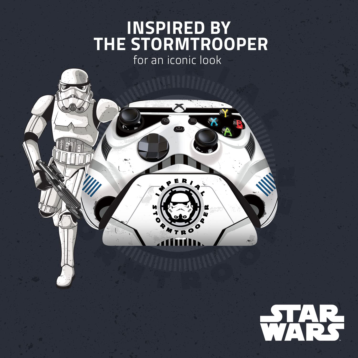 Razer Limited Edition Xbox Series X|S & Xbox One Controller with Charging Stand - Star Wars Stormtrooper Design | Wireless Gaming Controller for Xbox Consoles | Perfect for Gaming, Collecting & Display