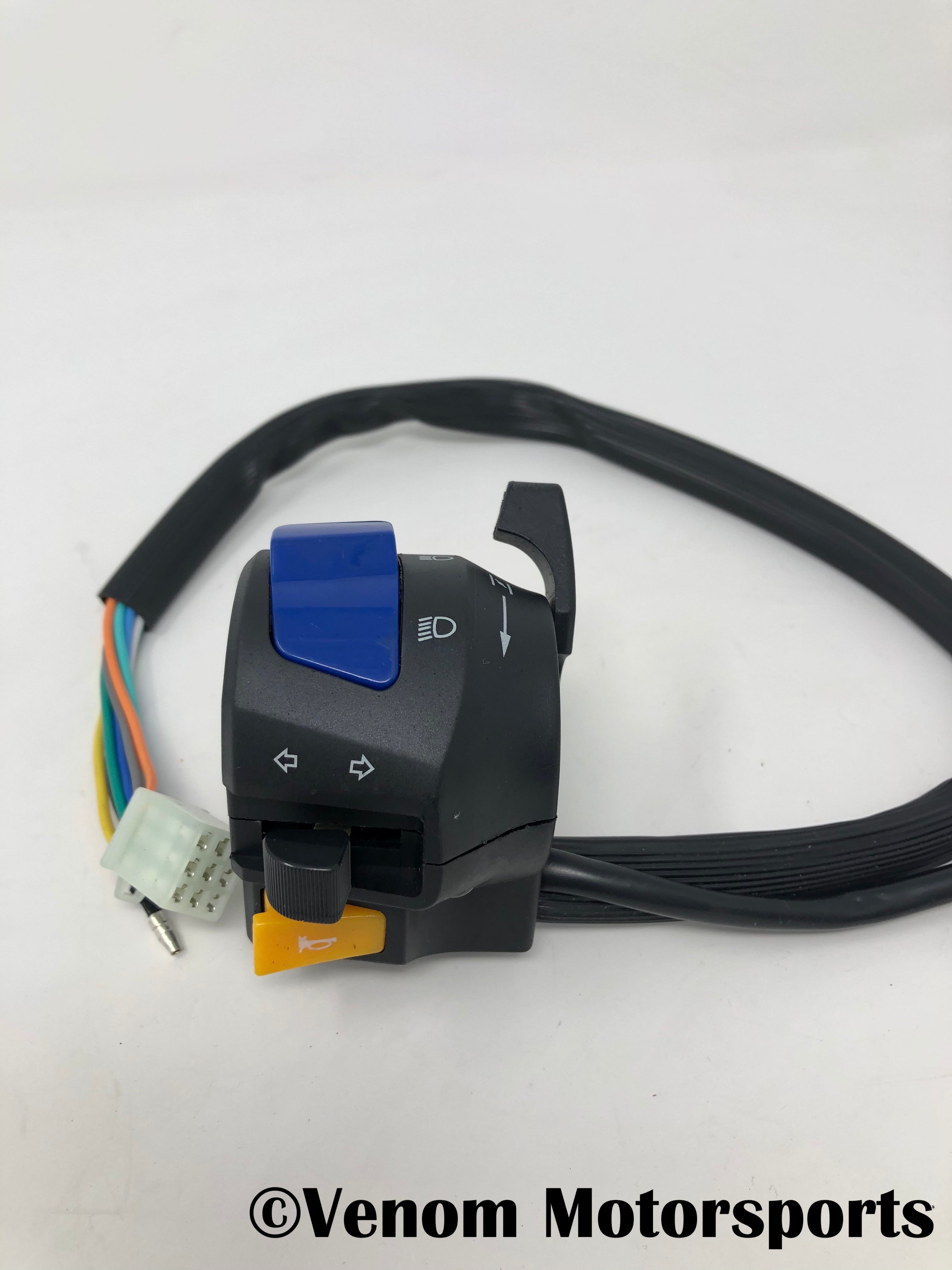 Venom X22 125cc Motorcycle Left Hand Control Switch (125001066) - Compatible with Dirt Bikes, ATVs & Off-Road Vehicles for Smooth Gear Shifting & Turn Signals