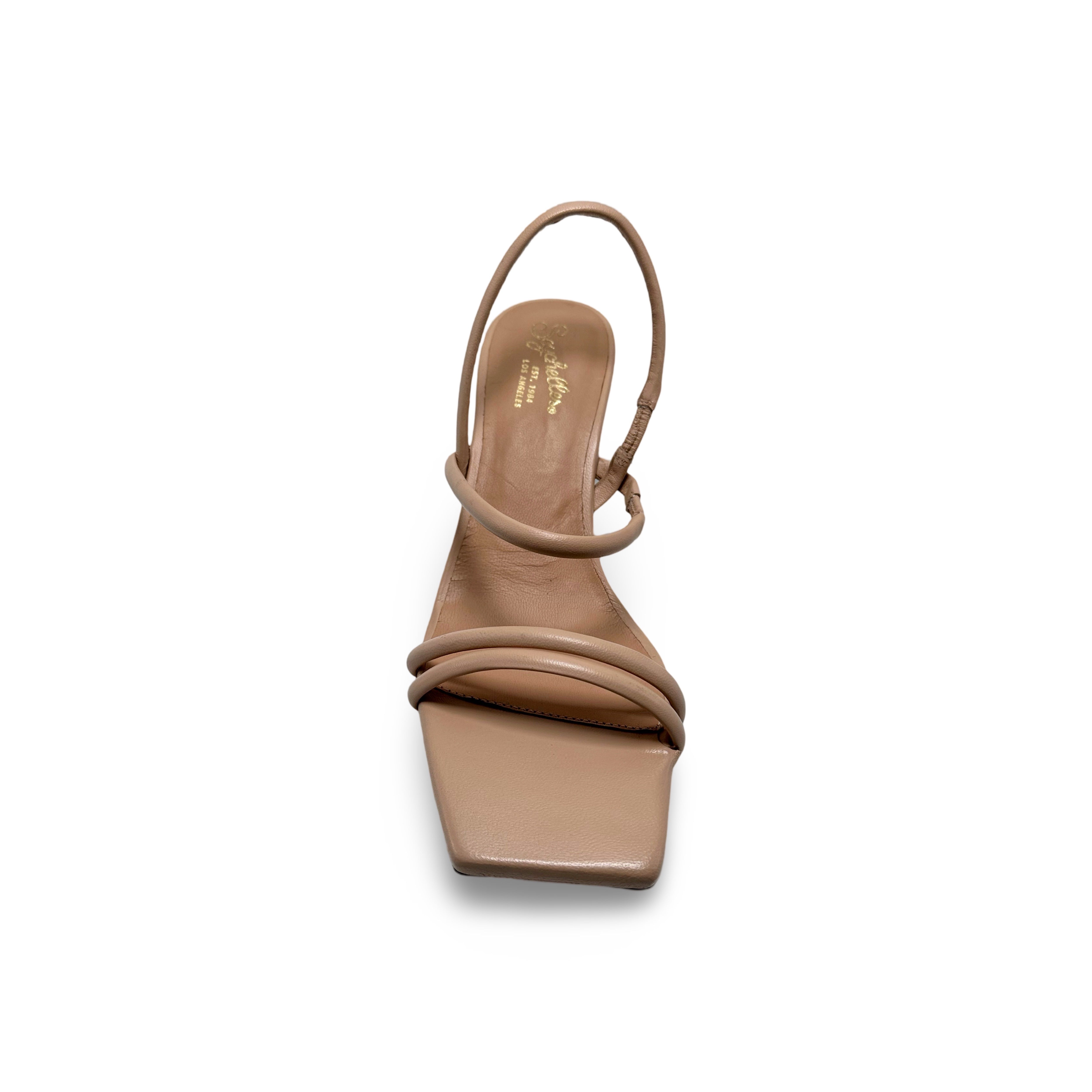 Banks Beige Leather Sandal - Women's Comfortable Casual Summer Sandals for Beach, Walking & Outdoor Activities
