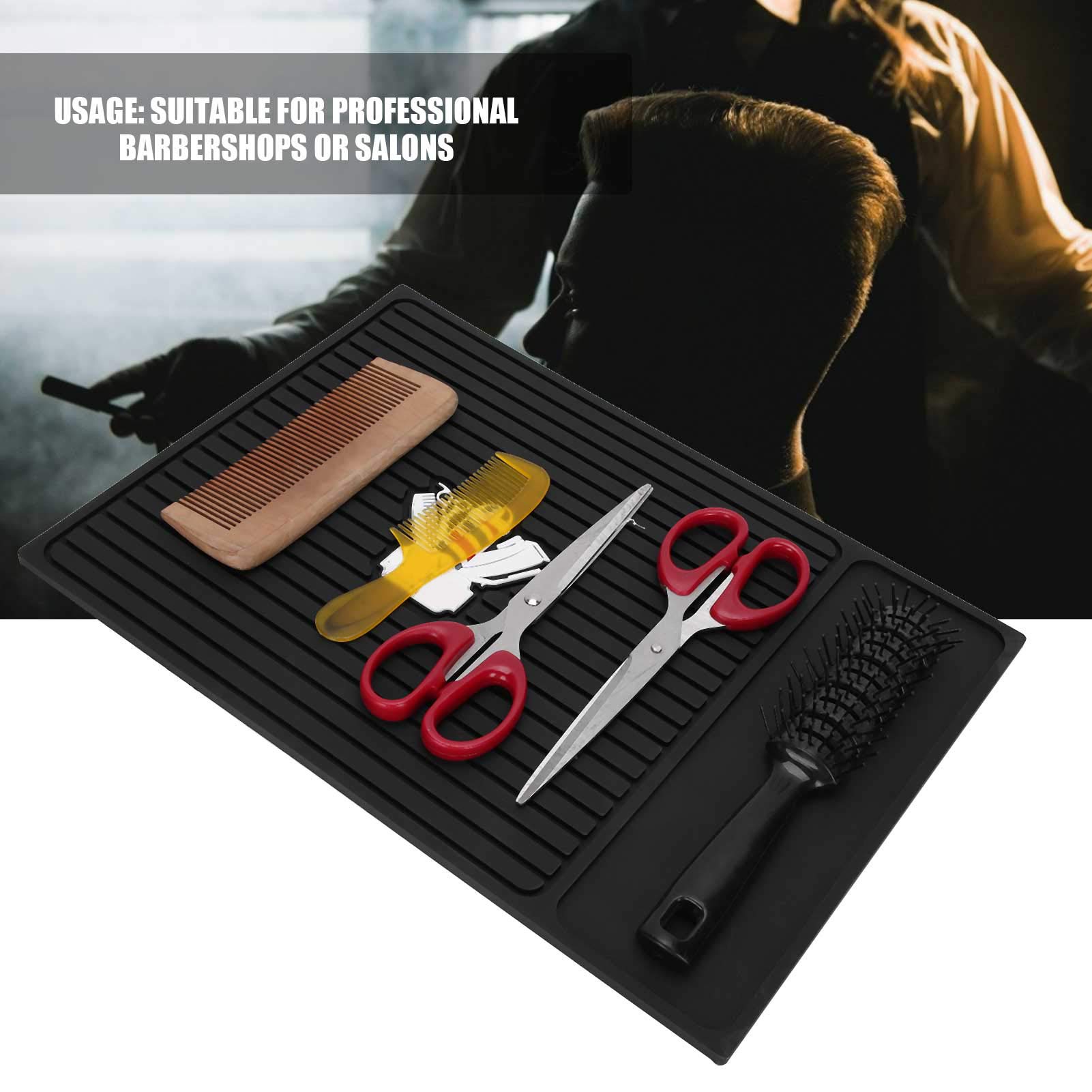 **Non-Slip Silicone Hairdressing Mat for Barber Shop & Salon – Anti-Slip Barber Station Pad, Waterproof & Durable Hair Cutting Mat – Perfect for Hair Styling, Shaving & Grooming**    *(Ideal for barber shops, salons, home haircuts, and professional grooming stations.)*