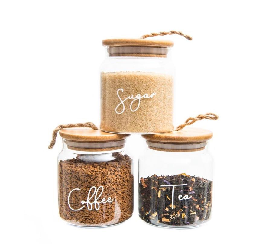 Eco-Friendly 500ml Glass Jar with Bamboo & Twine Lid - Perfect for DIY Crafts, Homemade Jam Storage, and Kitchen Organization