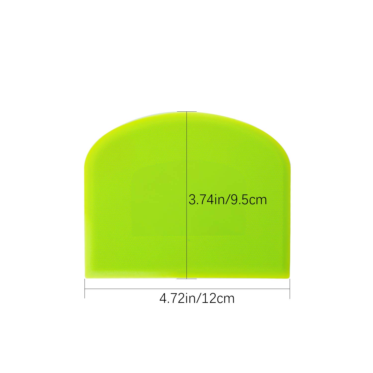 LUTER 2-Pack Plastic Pastry Horns 12x9.5cm - Dough Scraper for Baking, Cooking & Kitchen Use - Perfect for Pie Crusts, Pastry Making & Cookie Dough