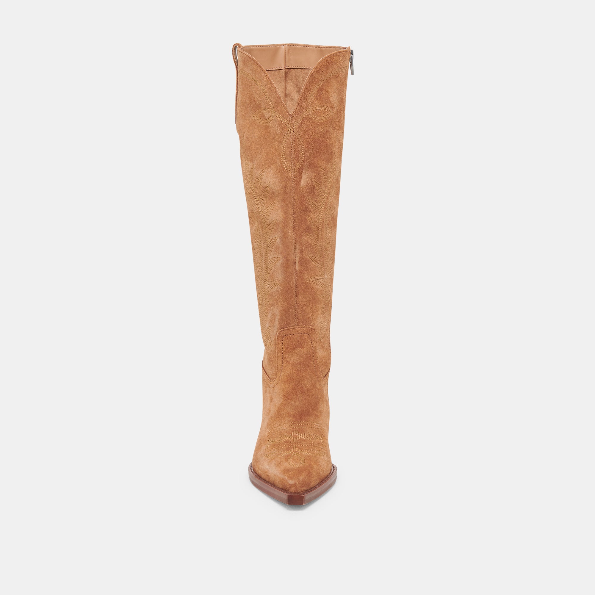 RYATT Extra Wide Calf Boots in Pecan Suede - Comfortable & Stylish Ankle Boots for Women with Wide Calves | Perfect for Fall, Winter & Casual Outfits