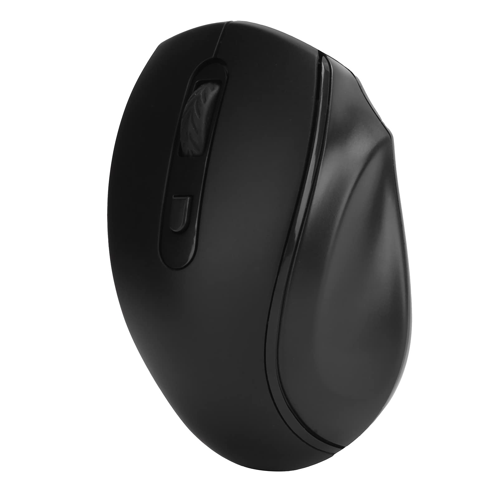 Bewinner 2.4G Wireless Ergonomic Mouse - Adjustable 800/1200/1600 DPI, 250Hz Polling Rate for Smooth Tracking - Comfort Grip Design for Office Work & Gaming - Compatible with PC, Laptop, Mac (Black) | Perfect for Productivity, Online Classes & Esports