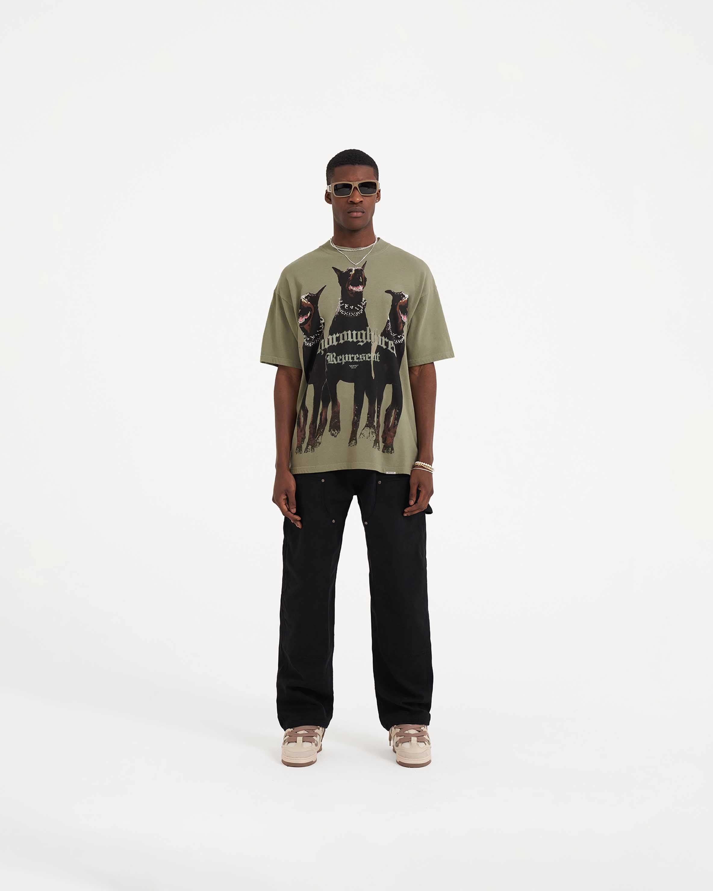Premium Thoroughbred Horse T-Shirt - Soft Cotton Khaki Tee for Equestrian Lovers | Perfect for Horse Riding, Ranch Work & Country Fashion
