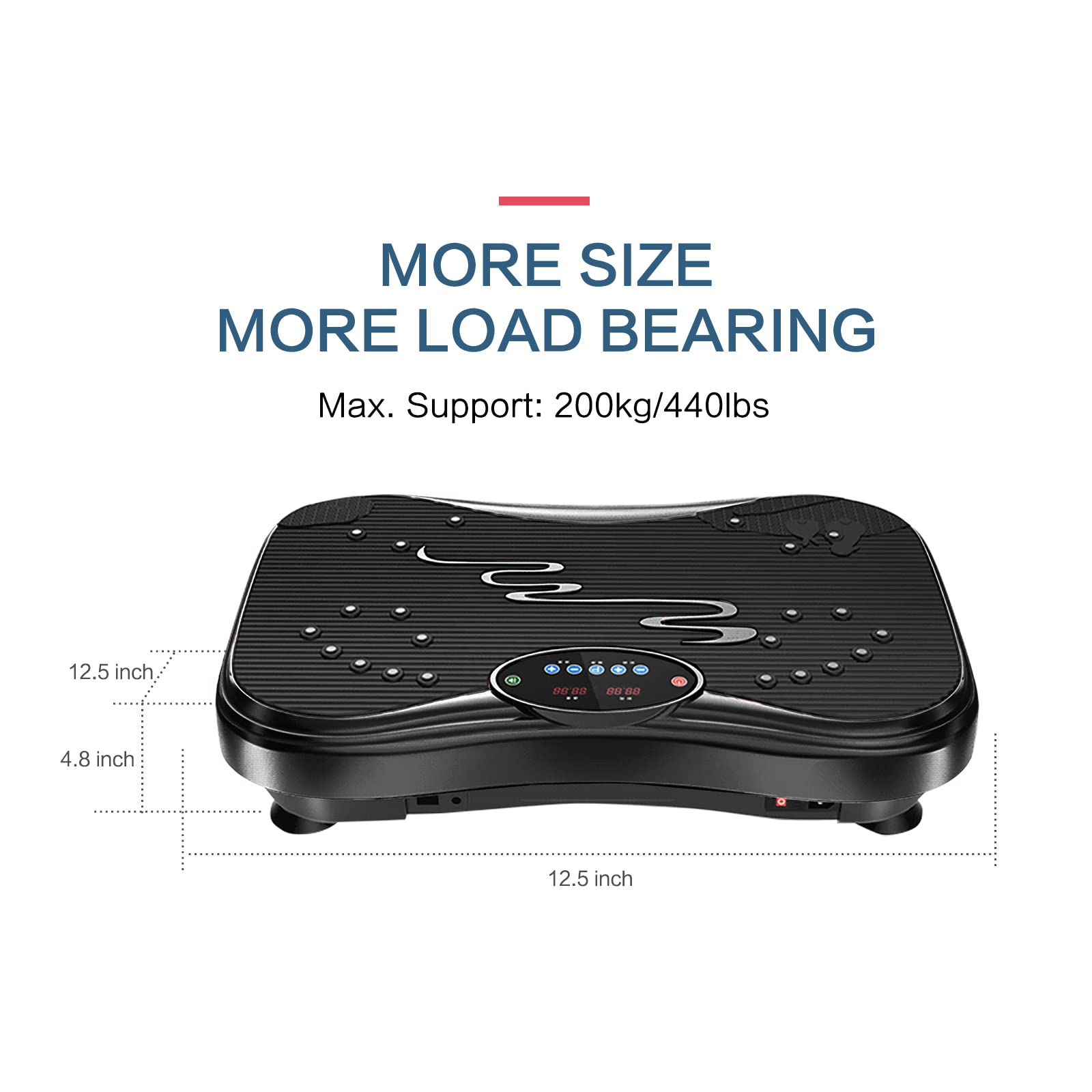 **Whole Body Vibration Plate Exercise Machine - 999 Speed Levels with Remote & Resistance Bands for Home Fitness, Weight Loss & Muscle Toning | Ideal for Home Gym, Physical Therapy & Recovery**
