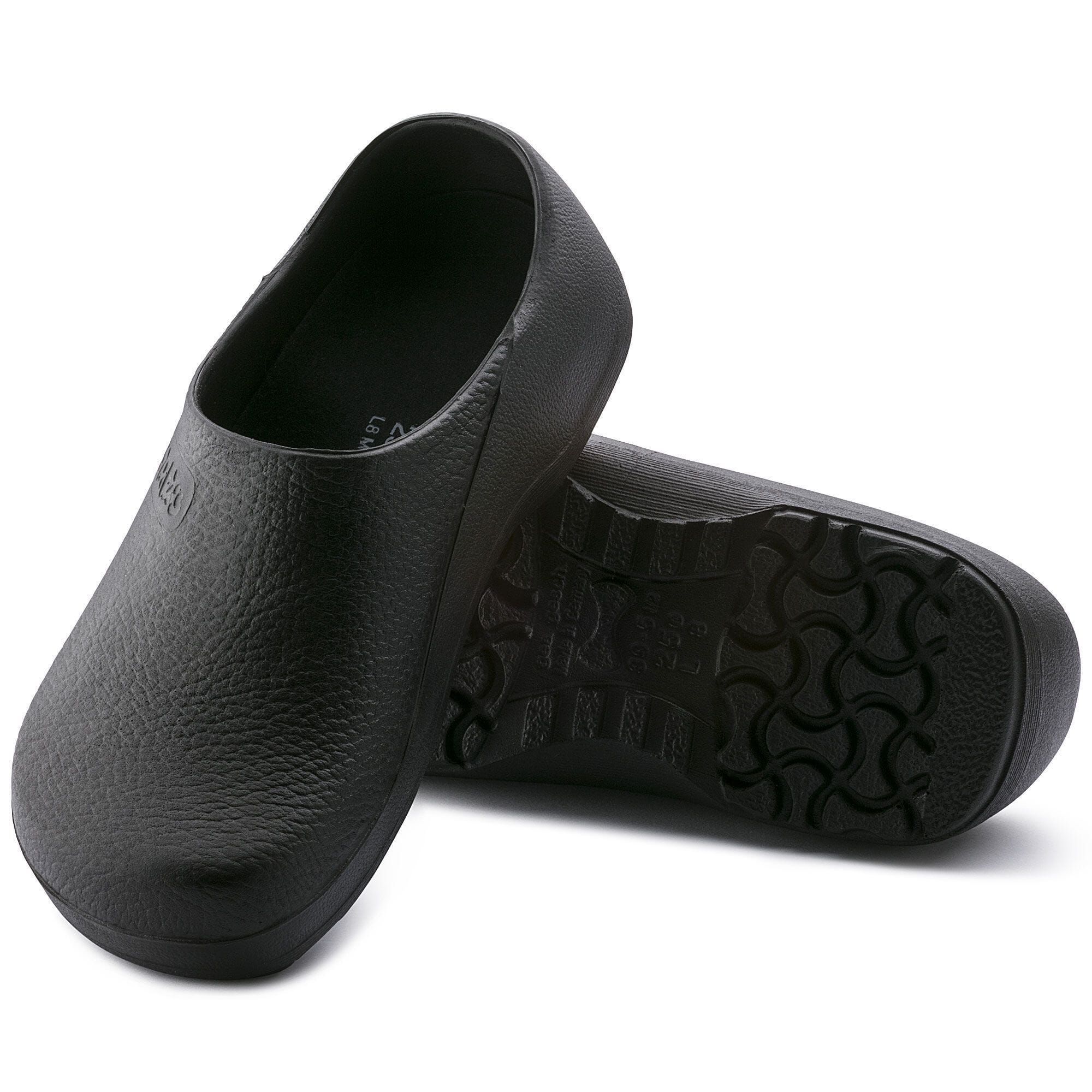 Birkenstock Profi Birki Black Polyurethane Unisex Clogs - Slip-Resistant Kitchen & Medical Shoes for Chefs, Nurses & Healthcare Workers