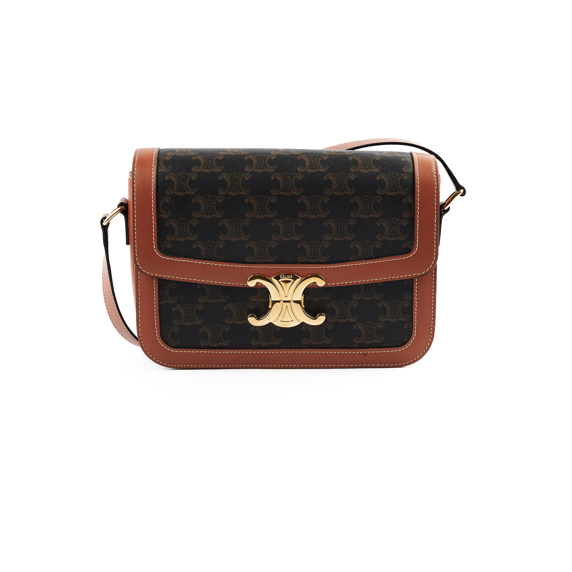 Celine Canvas Classique Triomphe Bag - Luxury Designer Handbag for Women | Perfect for Work, Travel & Everyday Use