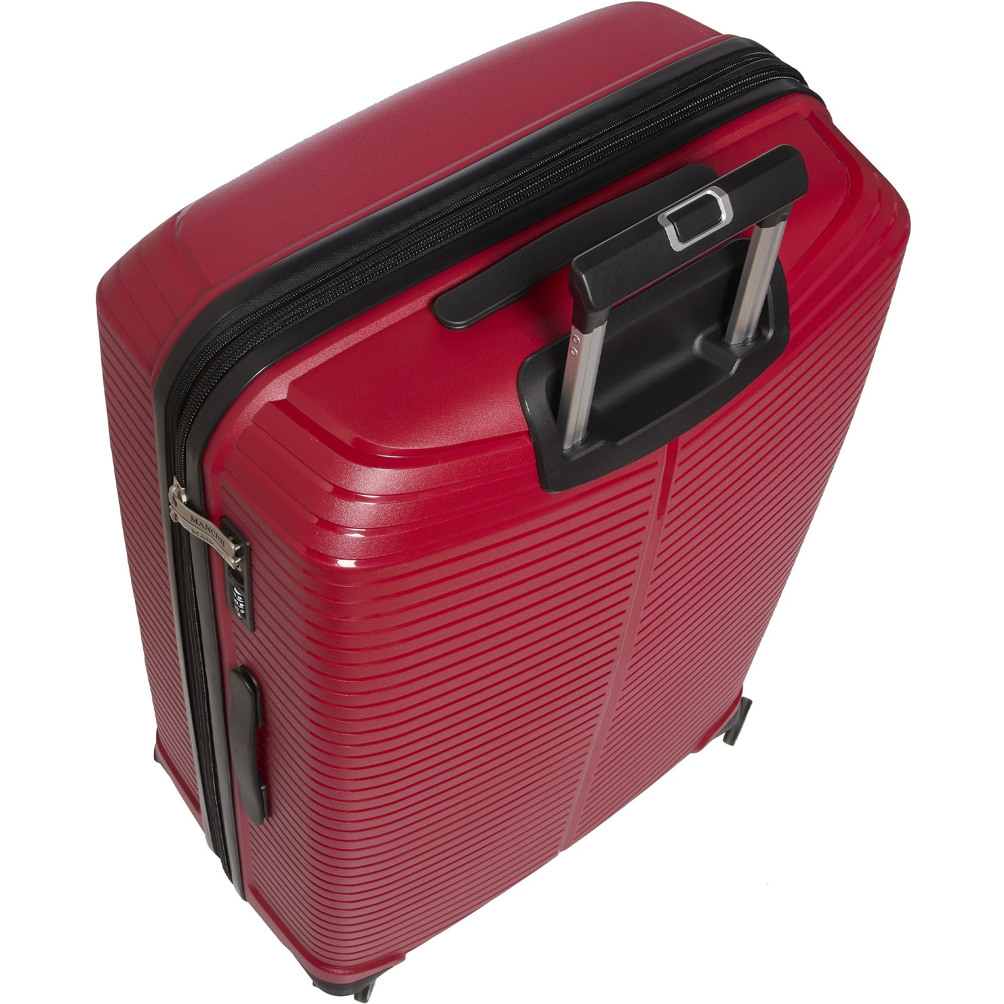 Mancini St. Lucia Collection 2-Piece Polypropylene Spinner Luggage Set (Carry On & Large Check-In Suitcase) - Lightweight Durable Travel Luggage for Business Trips & Family Vacations