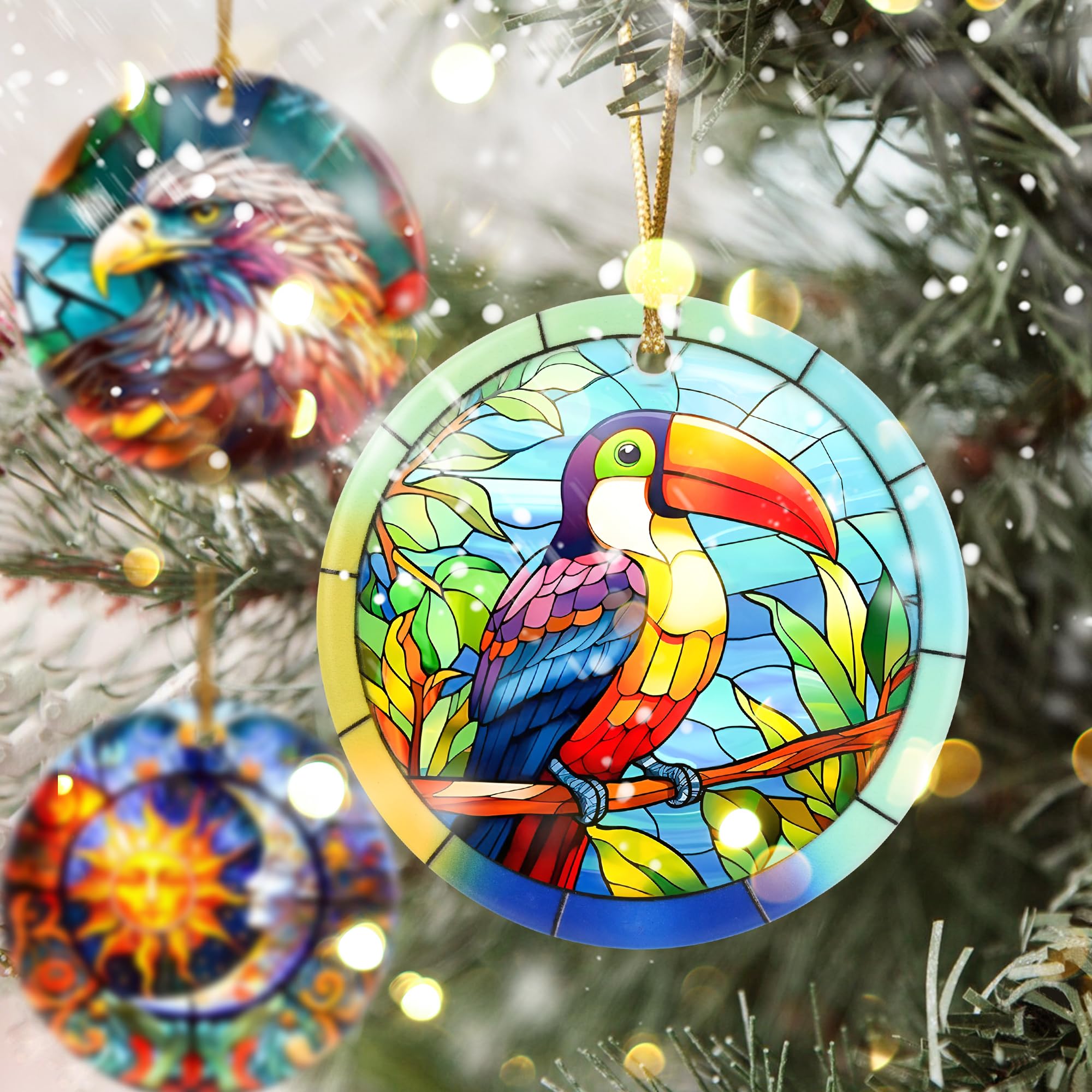 2025 Toucan Christmas Ornament - Handmade Touber Toucan Holiday Tree Decoration for Bird Lovers | Perfect Christmas Keepsake Gift & Festive Home Decor | Ideal for Xmas Trees, Gift Exchanges & Tropical Themed Parties
