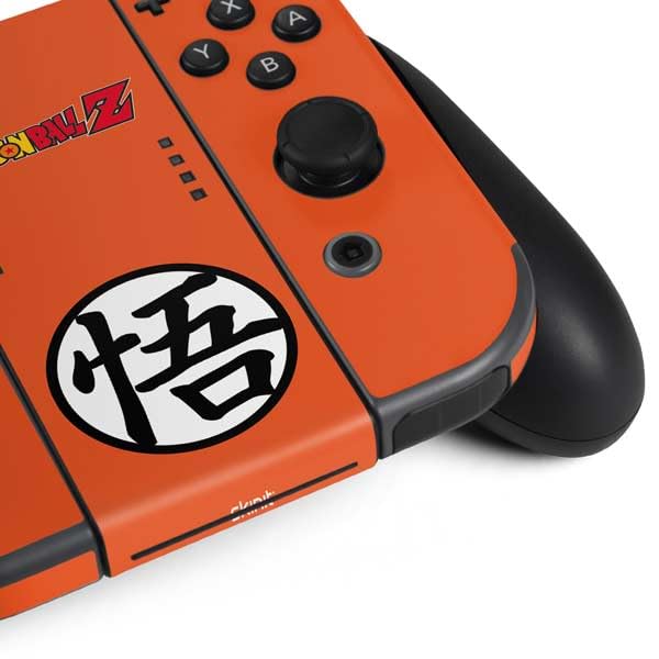 Official Dragon Ball Z Goku Kanji Skin for Nintendo Switch - Licensed Gaming Decal with Iconic DBZ Design - Perfect for Switch Console Protection & Anime Fan Gift