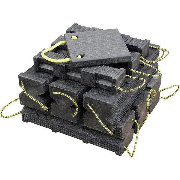 AME Cribbing Block Kit - Heavy Duty Wooden Support Blocks for Vehicle Recovery, Construction & Emergency Scenes | Perfect for Off-Roading, Towing & Stabilization