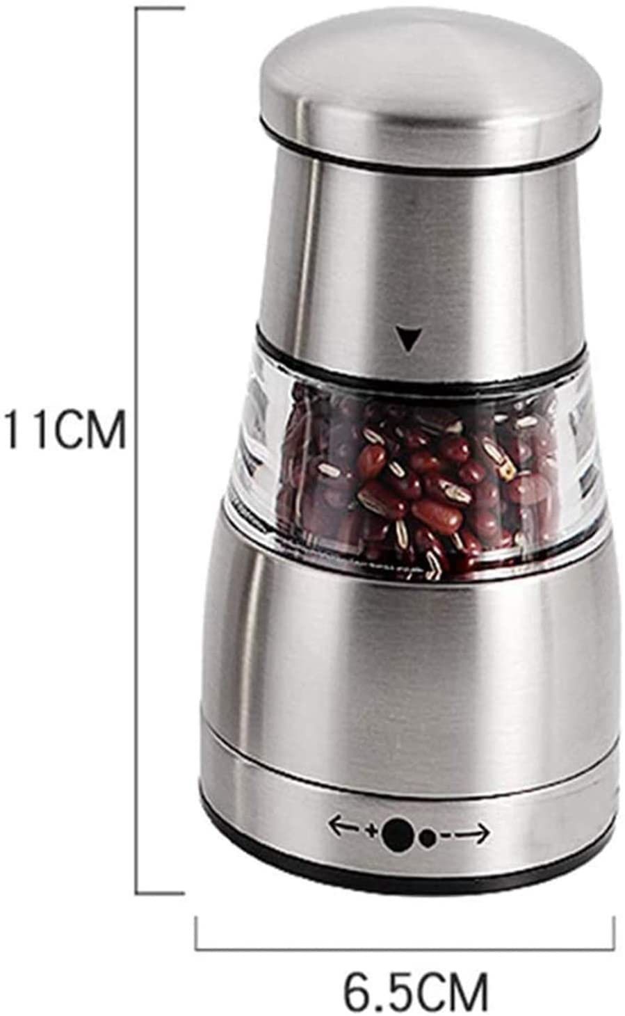 2Pcs Stainless Steel Manual Salt and Pepper Grinder Set - Adjustable Kitchen Spice Mill for Cooking, Seasoning & Tabletop Use - Perfect for Home, Restaurant, and Outdoor Dining