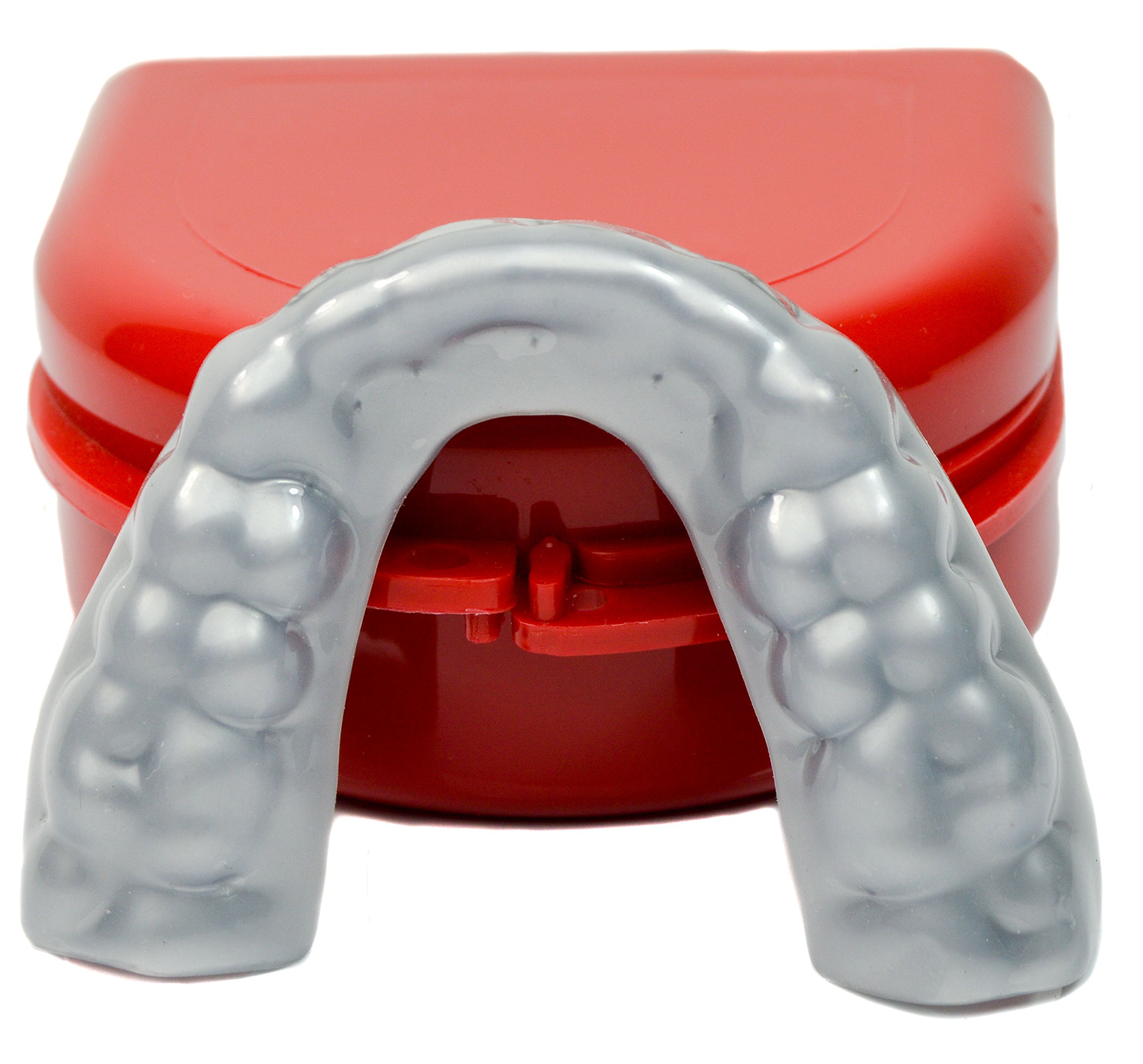 Custom Professional MMA Boxing Muay Thai Mouthguard with Silver Gloves - Impact Protection for Fighters & Training Scenarios