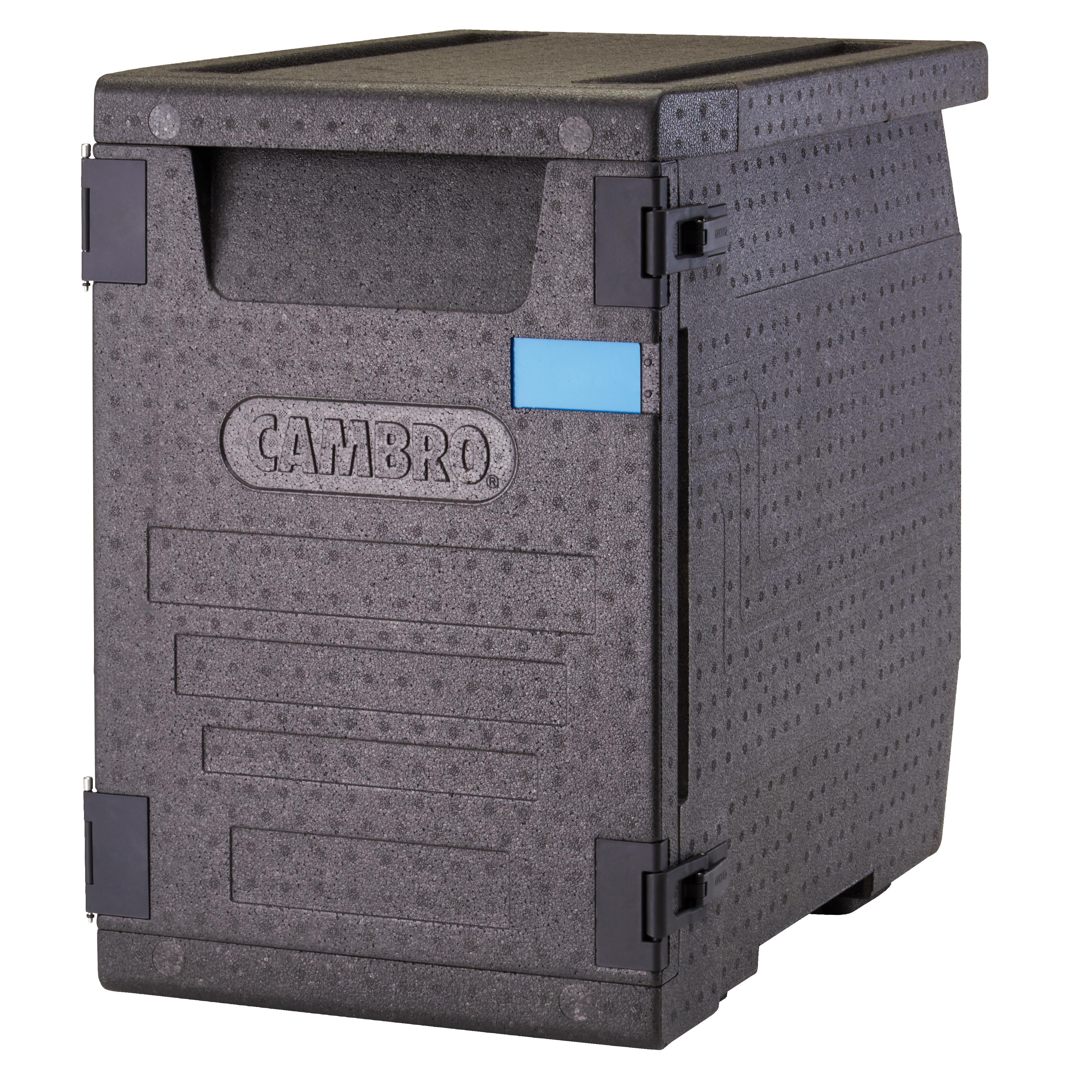 Cambro EPP400110 GoBox Insulated Front Loading Sheet Pan Carrier - 4 Full Size Pan Capacity, Black | Commercial Kitchen, Catering & Food Delivery Use