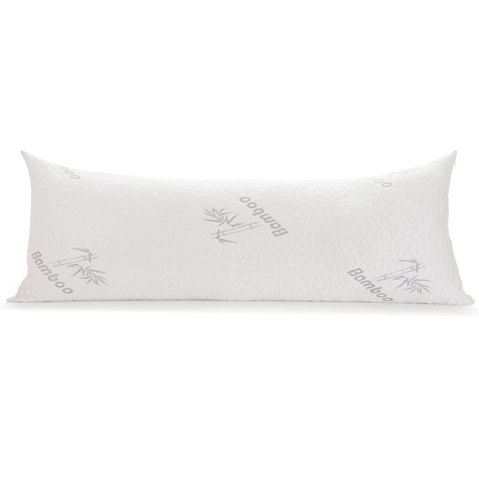 StangH Full Body Pillow with Removable Cover - 20x54 Inch Large Support Pillow for Side & Back Sleepers - Shredded Memory Foam Hug Pillow for Pregnancy, Cuddling & Comfort - Perfect for Bed, Sofa & Travel Use