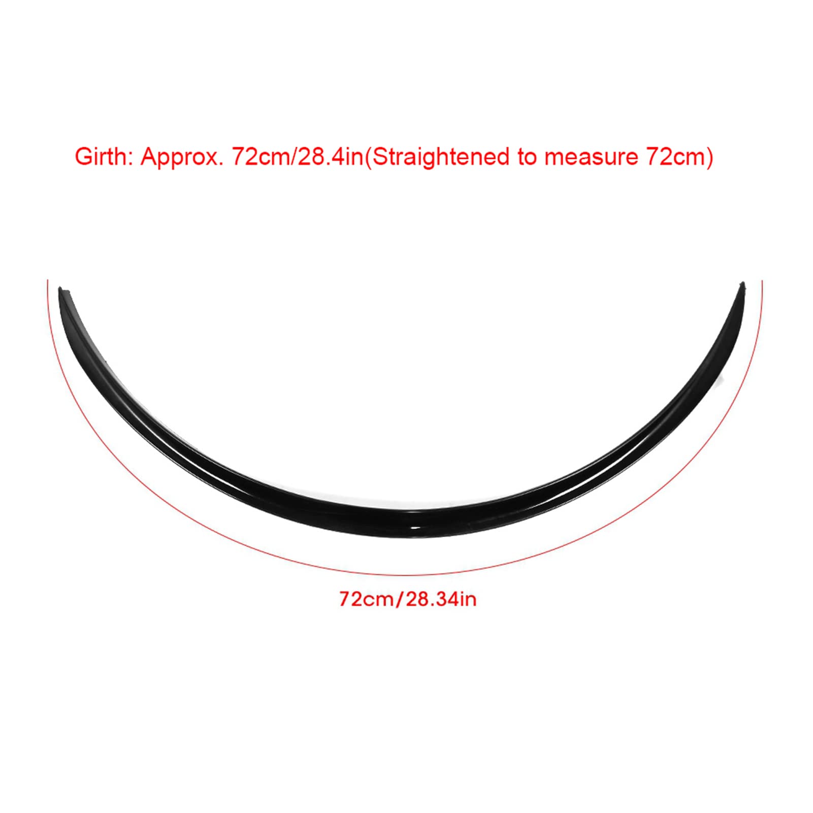 4Pcs Universal Wheel Eyebrow Protector Lip Trim - 72cm/28.4in Anti-Scratch Fender Flare (Carbon Fiber Style, Black) for Cars, Trucks & SUVs - Perfect for Off-Roading, City Driving & Vehicle Protection