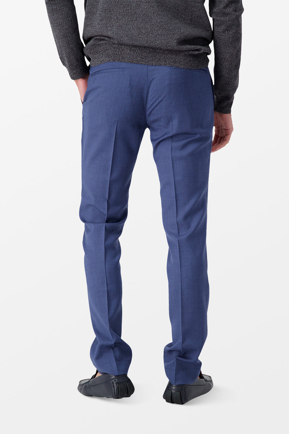 Incotex Blue Classic Trousers for Men | Premium Cotton Dress Pants | Business Casual & Office Wear | Perfect for Work, Travel & Formal Occasions