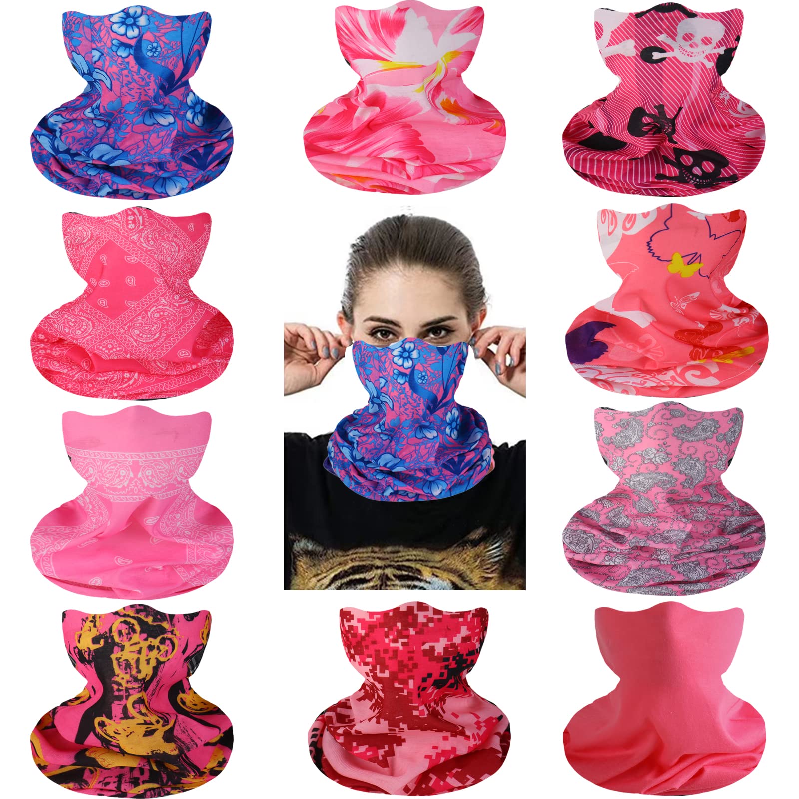Gator Face Mask Neck Gaiter - Outdoor Multi-Use Bandana for Hiking & Sports