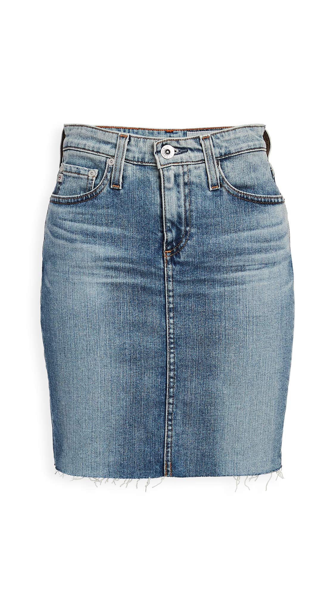 AG Adriano Goldschmied Women's High Waisted Denim Erin Pencil Skirt - Slim Fit Stretch Jeans Skirt for Office, Night Out & Casual Wear