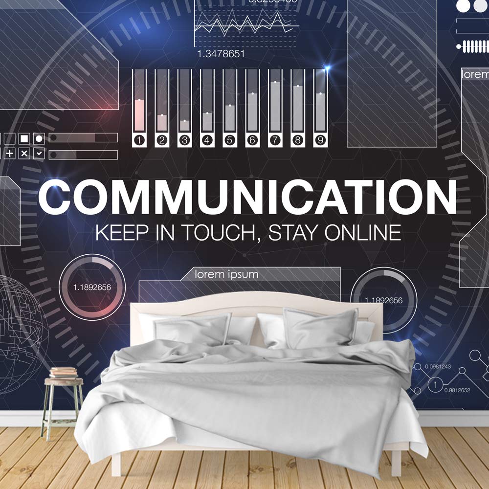 Scientific Mechanical Wall Murals for Bedroom - Removable Peel and Stick Wallpaper (66x96 inches) - Perfect for Modern Home Decor & Office Spaces