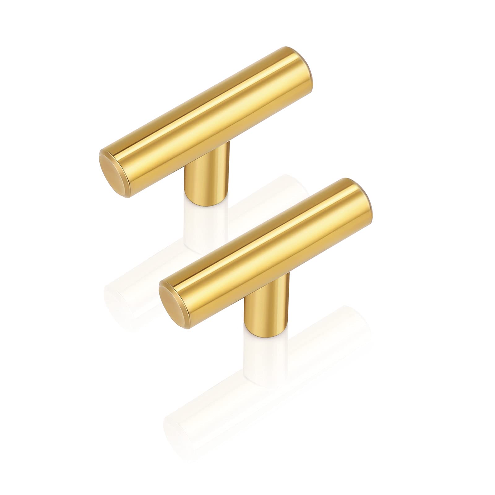 Brushed Brass Cabinet Pulls - 15 Pack Gold Drawer Handles for Kitchen & Dresser