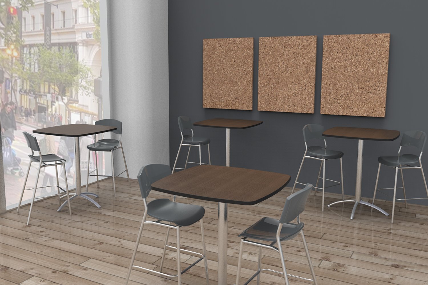 Frameless Cork Bulletin Board 36