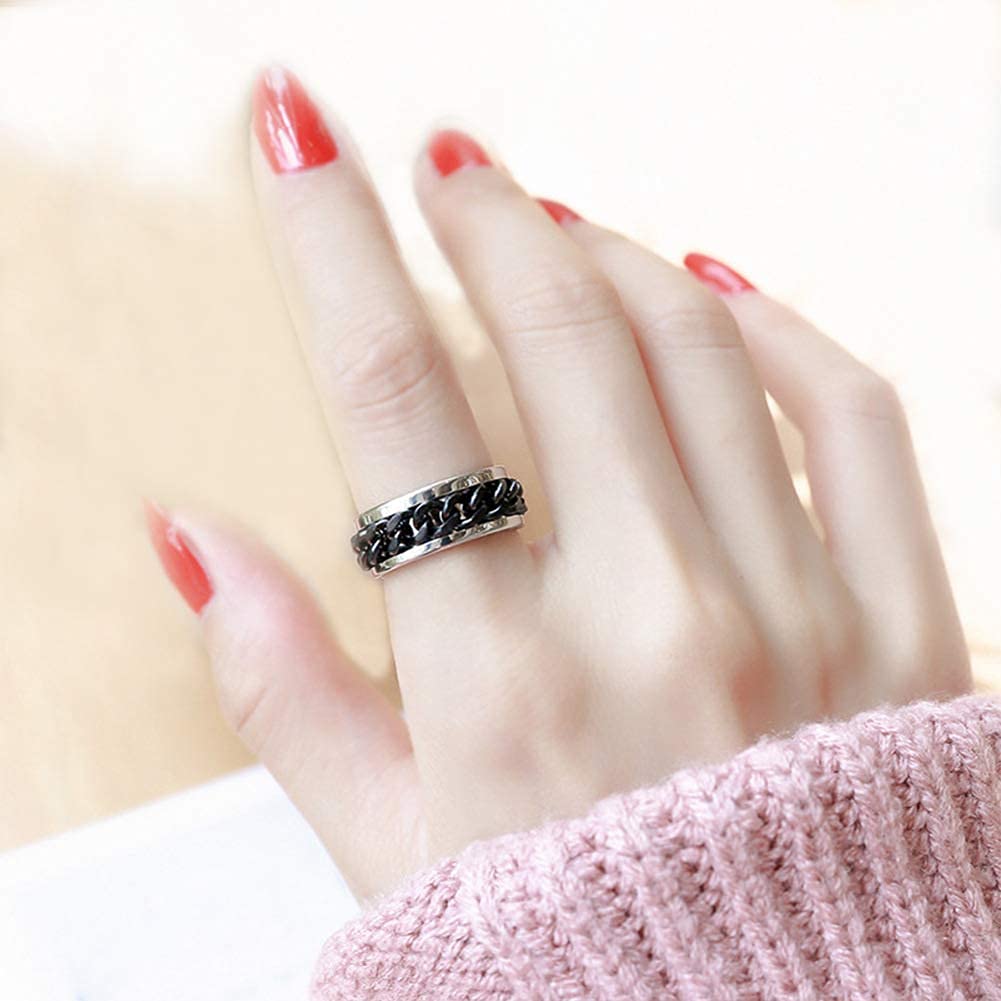 Spinner Ring for Men & Women - Stainless Steel Fashion Ring with Bottle Opener - Perfect for Parties & Gifts